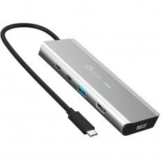 USB-хаб J5create USB-C 5-в-1 Grey (JCD401-N)