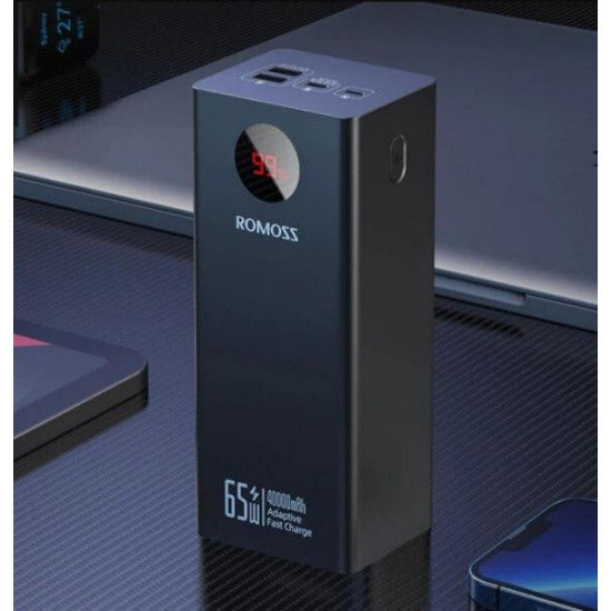 Універсальна мобільна батарея Romoss PEA40S Pro 40000mAh 65W Black (PEA40-382-2131H)