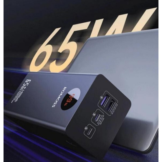 Універсальна мобільна батарея Romoss PEA40S Pro 40000mAh 65W Black (PEA40-382-2131H)