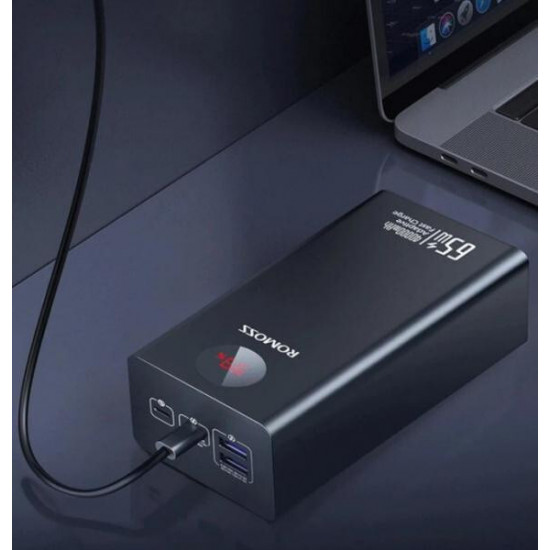 Універсальна мобільна батарея Romoss PEA40S Pro 40000mAh 65W Black (PEA40-382-2131H)