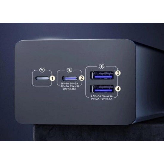 Універсальна мобільна батарея Romoss PEA40S Pro 40000mAh 65W Black (PEA40-382-2131H)