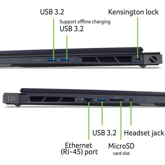 Ноутбук Acer Predator Helios 18 PH18-73-90GS (NH.QVZEU.004) Abyssal Black
