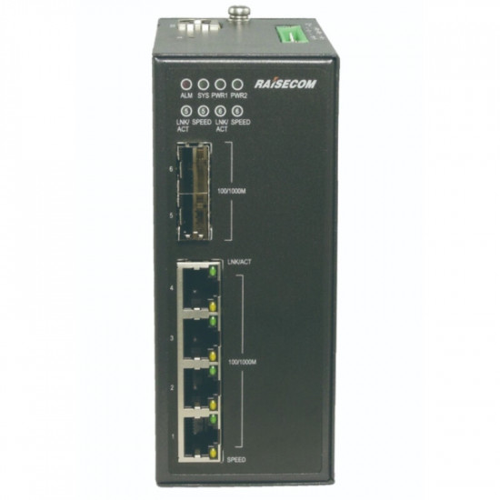 Комутатор Raisecom S1508i-2GF-4GE (4xGE, 2xSFP, L2)