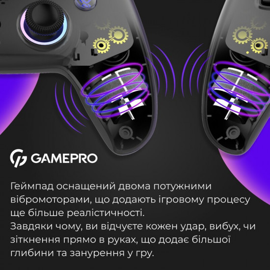Геймпад GamePro із зарядною станцією GPS20BDOC Black