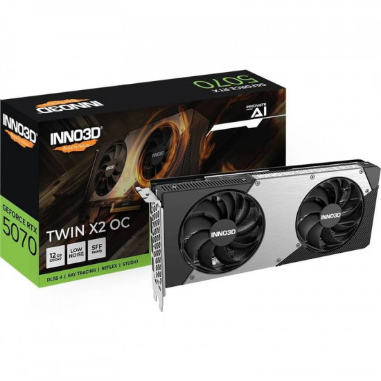 Вiдеокарта GF RTX 5070 12GB GDDR7 Twin X2 OC Inno3D (N50702-12D7X-195064N)