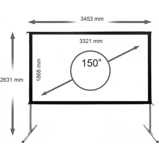 Проекційний екран Elite Screens 150" (332х187, 16:9) (OMS150H2)
