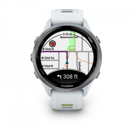 Смарт-годинник Garmin Forerunner 970 Whitestone/Amp Yellow (010-02969-11)