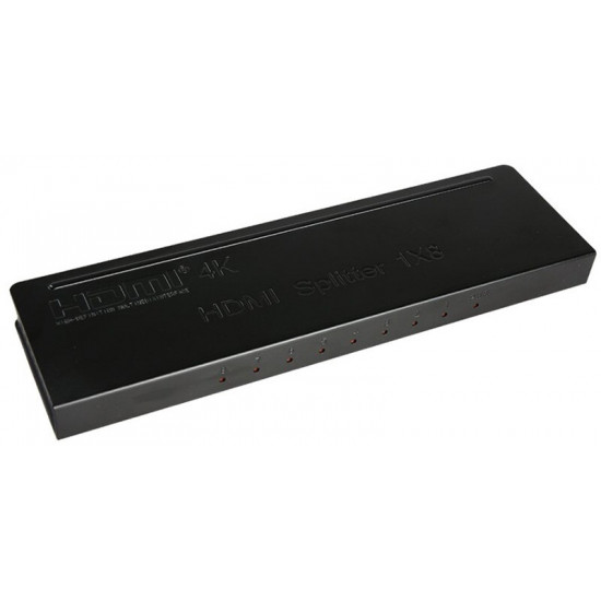 Сплітер PowerPlant (CA911516) HDMI - 8xHDMI, чорний