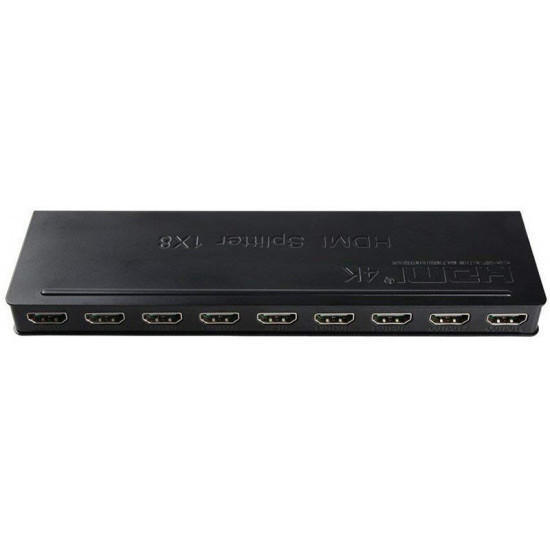 Сплітер PowerPlant (CA911516) HDMI - 8xHDMI, чорний