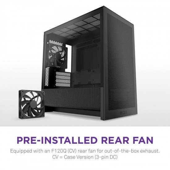 Корпус NZXT H3 Flow Black без БЖ (CC-H31FB-01)