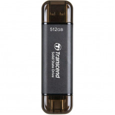 Накопичувач зовнішній SSD USB 3.1 Gen 2 Type-A/Type-C 512GB Transcend ESD310 Black (TS512GESD310C)