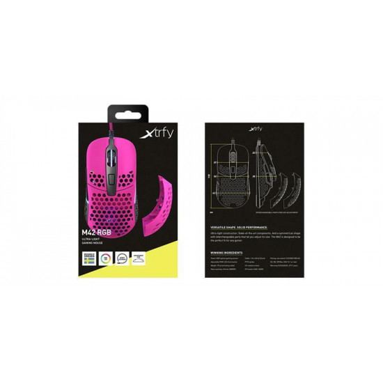 Миша Xtrfy M42 RGB Pink (XG-M42-RGB-PINK)