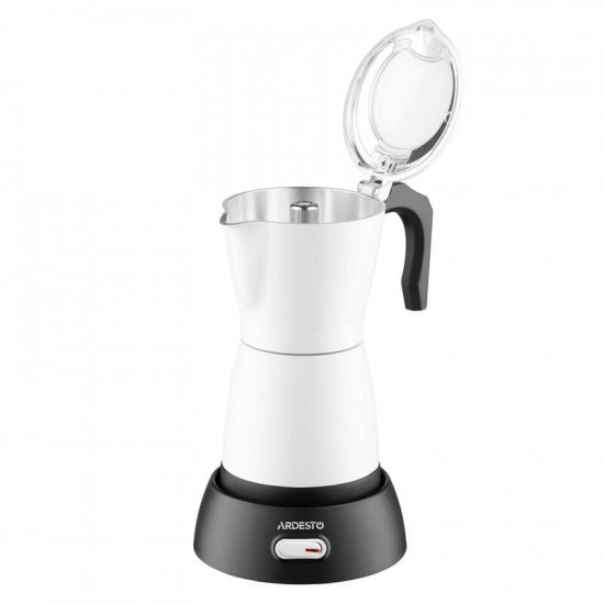 Електрична гейзерна кавоварка Ardesto CMM-X300W White