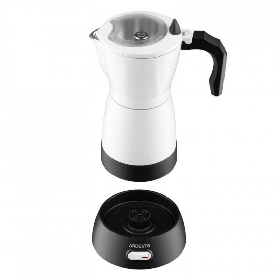 Електрична гейзерна кавоварка Ardesto CMM-X300W White