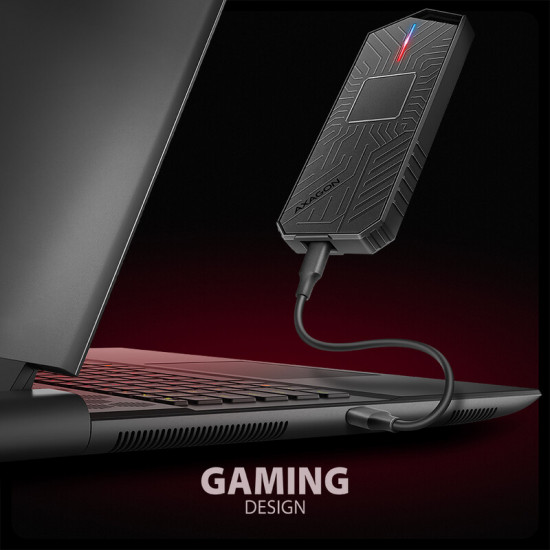 Зовнішня кишеня Axagon NVMe M.2 2230/2242/2260/2280 USB Type-C 3.2 Black (EEM2-GAM)