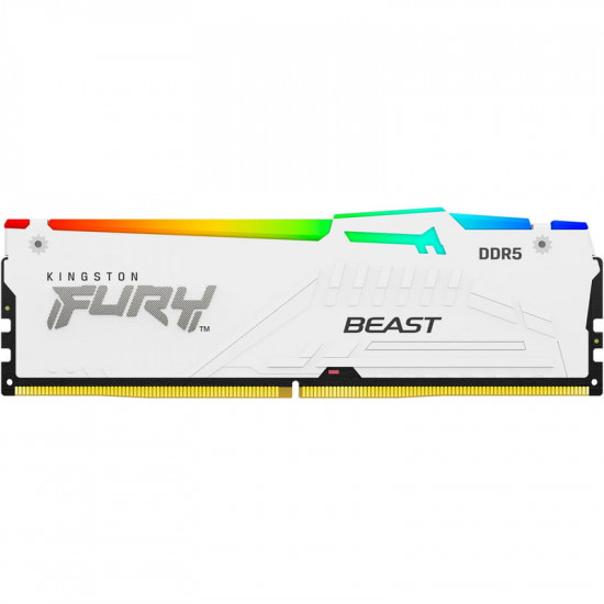 Модуль пам`ятi DDR5 32GB/6000 Kingston Fury Beast RGB EXPO White (KF560C36BWEA-32)