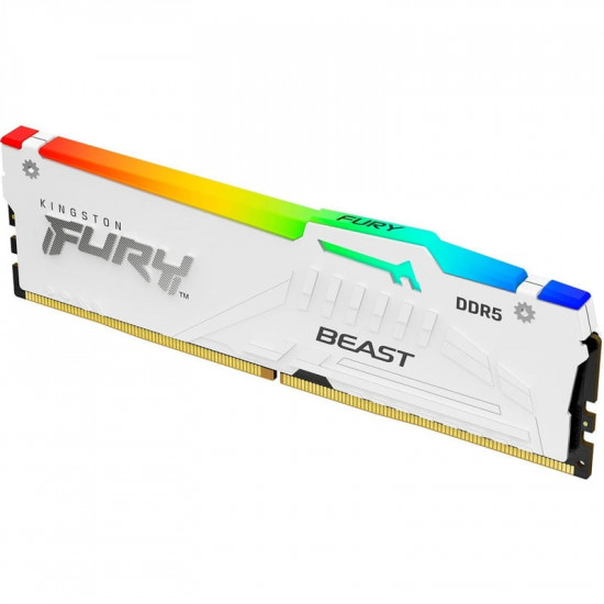 Модуль пам`ятi DDR5 32GB/6000 Kingston Fury Beast RGB EXPO White (KF560C36BWEA-32)