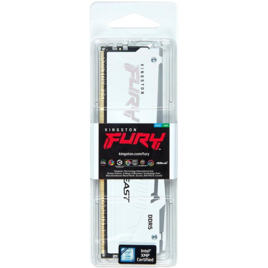Модуль пам`ятi DDR5 32GB/6000 Kingston Fury Beast RGB EXPO White (KF560C36BWEA-32)
