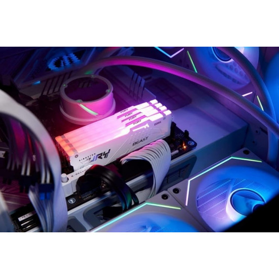 Модуль пам`ятi DDR5 32GB/6000 Kingston Fury Beast RGB EXPO White (KF560C36BWEA-32)