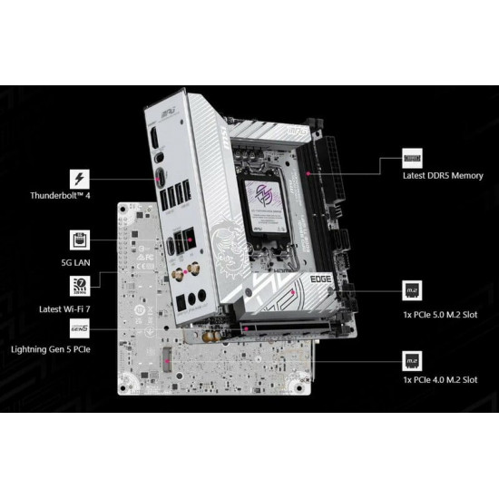 Материнська плата MSI MPG B860I Edge TI WiFi Socket 1851