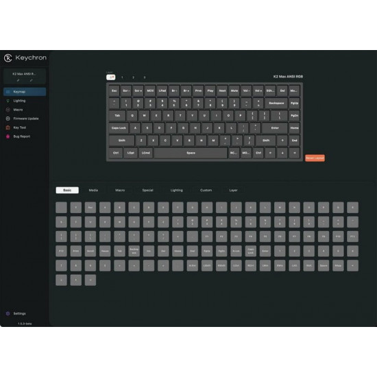 Клавіатура бездротова Keychron K2 Max 84Key (K2M-C3-UA)