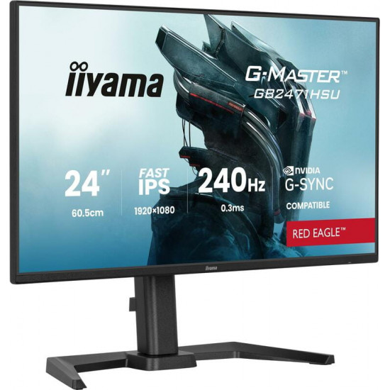 Монітор Iiyama 23.8" GB2471HSU-B1 IPS Black 240Hz