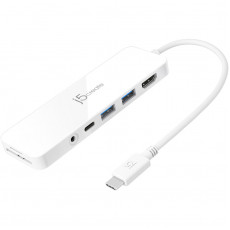 USB-хаб J5create USB-C 6-в-1 White (JCD373-N)