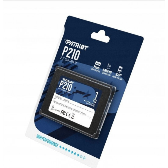 Накопичувач SSD 1TB Patriot P210 2.5" SATAIII TLC (P210S1TB25)