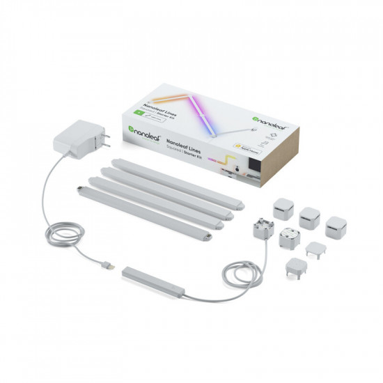 Розумна система освітлення Nanoleaf Lines 90 Degrees Starter Kit Apple HomeKit, 4 шт. (NL59K02-4SN00)