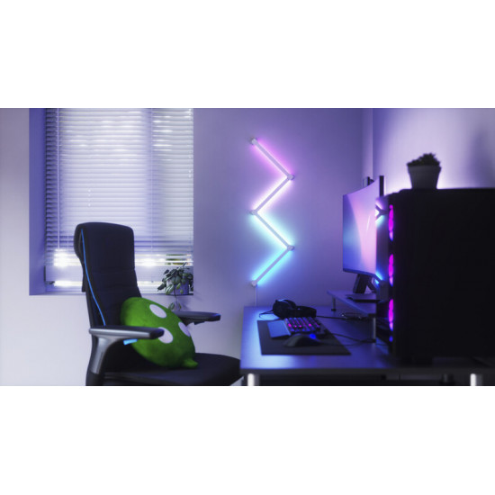 Розумна система освітлення Nanoleaf Lines 90 Degrees Starter Kit Apple HomeKit, 4 шт. (NL59K02-4SN00)