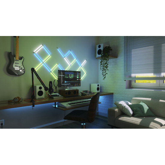 Розумна система освітлення Nanoleaf Lines 90 Degrees Starter Kit Apple HomeKit, 4 шт. (NL59K02-4SN00)