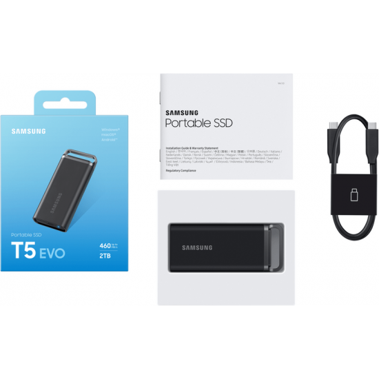 Накопичувач зовнішній SSD 2TB Samsung T5 EVO (MU-PH2T0S/EU)