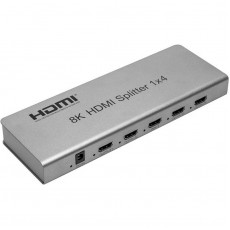 Сплітер PowerPlant HDMI - 4xHDMI, 8K Silver (CA914203)