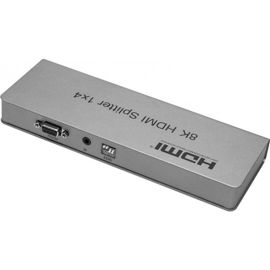 Сплітер PowerPlant HDMI - 4xHDMI, 8K Silver (CA914203)