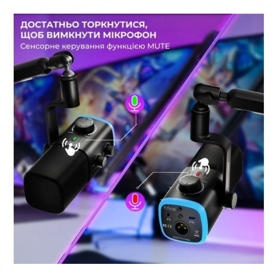 Мікрофон Fifine AM9 Black