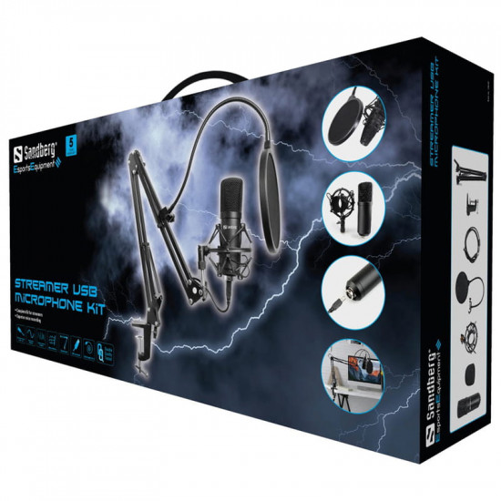Мiкрофон Sandberg Streamer Kit USB (126-07)