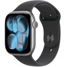 Смарт-годинник Apple Watch Series 11 GPS 42mm Space Grey Aluminium Case with Black Sport Band - S/M (MEQW4RK/A)