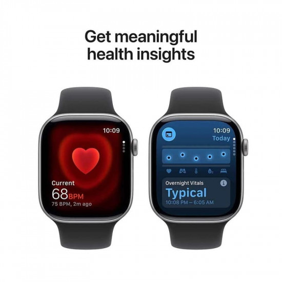 Смарт-годинник Apple Watch Series 11 GPS 42mm Space Grey Aluminium Case with Black Sport Band - S/M (MEQW4RK/A)