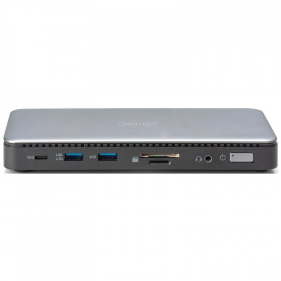 Док-станція Digitus USB-C USB3.2х2/USB-C/SD/MicroSD/HDMIx2/DisplayPort/RJ45/Audio (DA-70917)