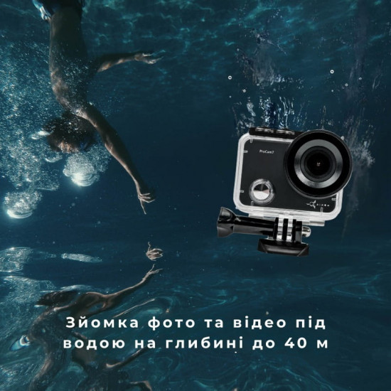 Екшн-камера AirOn ProCam 7 Black набір для тактичних шоломів (4822356754511)