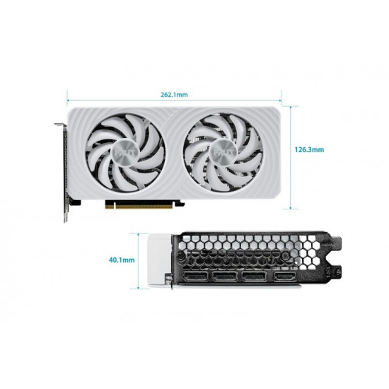 Відеокарта GF RTX 5060 8GB GDDR7 White OC Palit (NE75060U19P1-GB2063M)