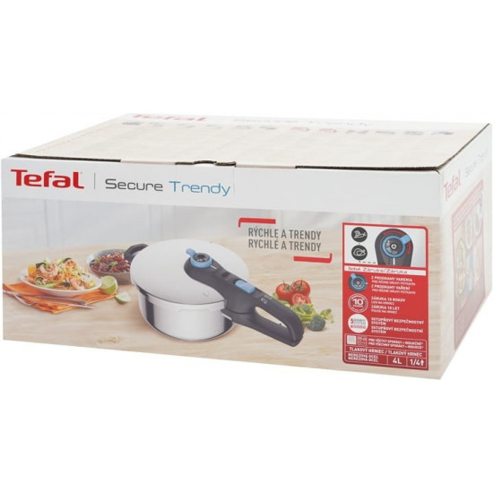 Скороварка Tefal Secure Trendy з паровим кошиком 4 л (P2580402)