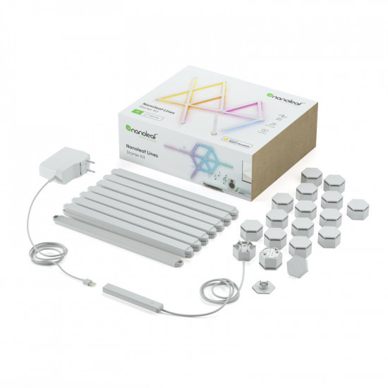 Розумна система освітлення Nanoleaf Lines Starter Kit Apple HomeKit, 15 шт. (NL59-K-6002LW-15PKEU)