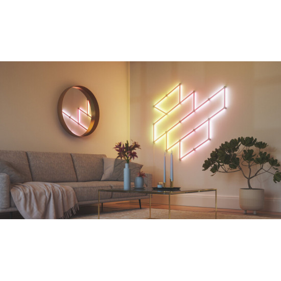 Розумна система освітлення Nanoleaf Lines Starter Kit Apple HomeKit, 15 шт. (NL59-K-6002LW-15PKEU)