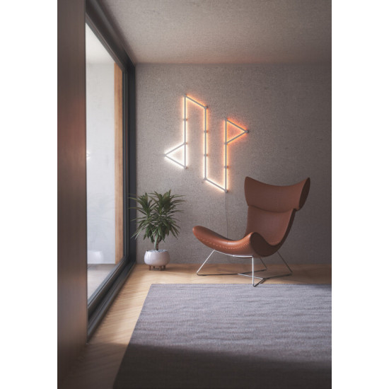 Розумна система освітлення Nanoleaf Lines Starter Kit Apple HomeKit, 15 шт. (NL59-K-6002LW-15PKEU)