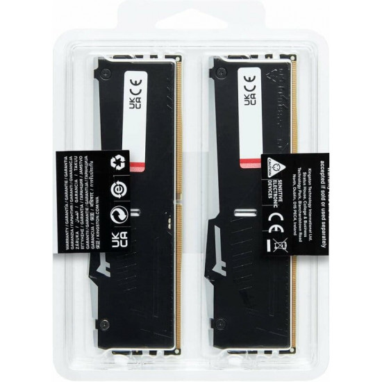 Модуль пам`яті DDR5 2x32GB/5600 Kingston Fury Beast RGB Black (KF556C40BBAK2-64)
