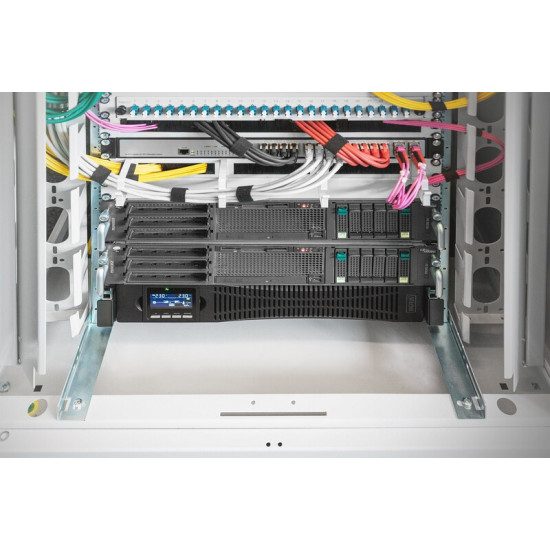 Джерело безперебійного живлення Digitus 3000VA/3000W, RTU2, LCD, RJ45, RS232, USB(DN-170096)