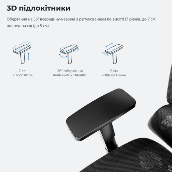 Крісло для геймерів Anda Seat X-Air Mega Size XL Mesh Gray Twilight (AD-WY-01-GGSP)