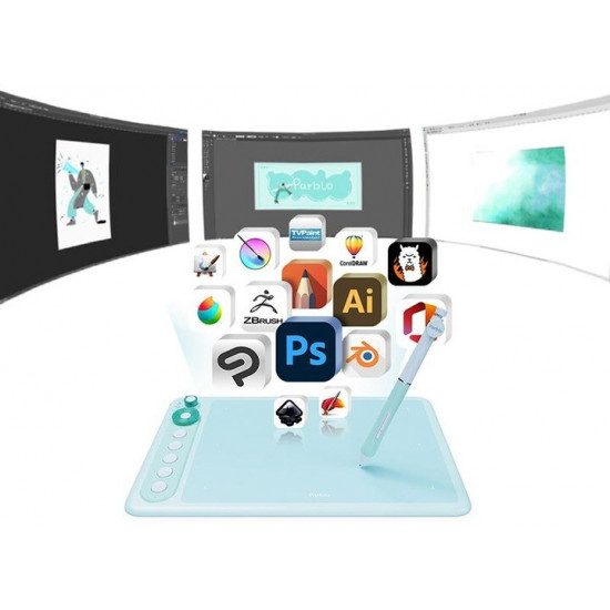 Графічний планшет Parblo Intangbo X7 Green