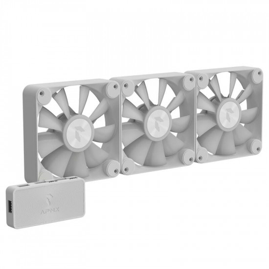Вентилятор APNX FP1-120 ARGB White - 3 Pack (APF3-PF11257.21)